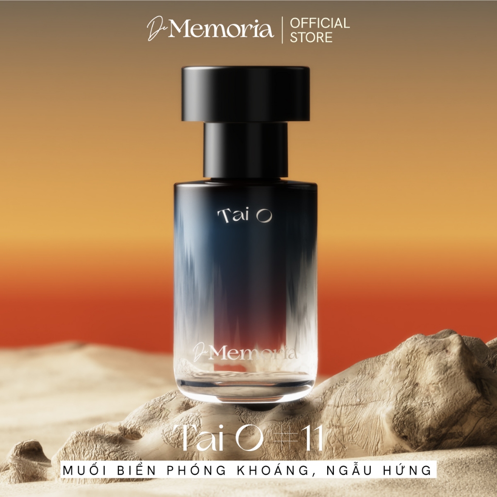 Nước Hoa Unisex Thơm Lâu De Memoria Hương Muối Biển Năng Động Phóng Khoáng (30ml) - TaiO 11 BST Ký Ức Bất Tận