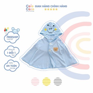 Áo Khoác Choàng Chống Nắng Có Nón Cho Bé Trai Bé Gái Chất Thun Lạnh Cao Cấp Mát Mềm sơ sinh - 3 tuổi Colo Cozo ÁO CHOÀNG