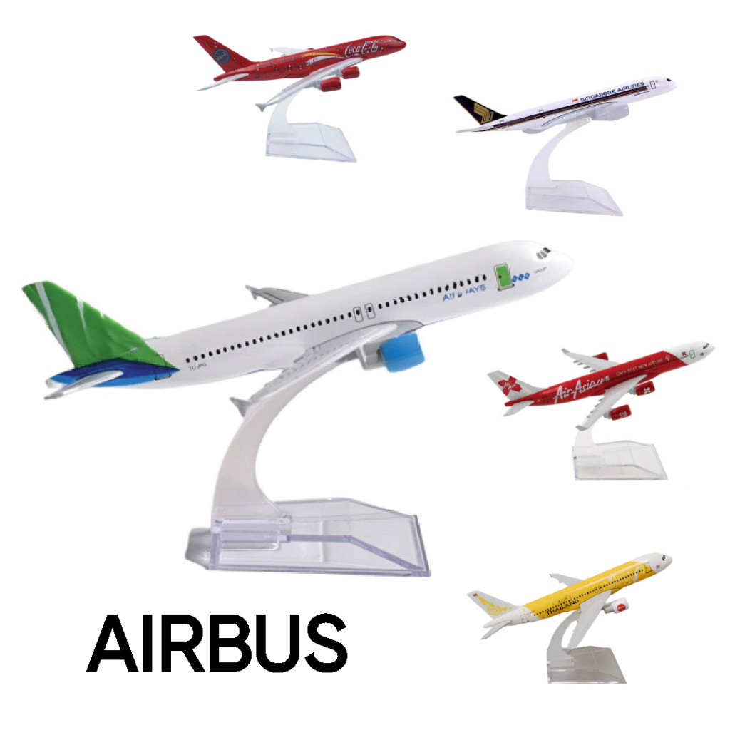 Mô hình máy bay dòng Airbus A380 A320 A350 kích thước 16cm mã Z