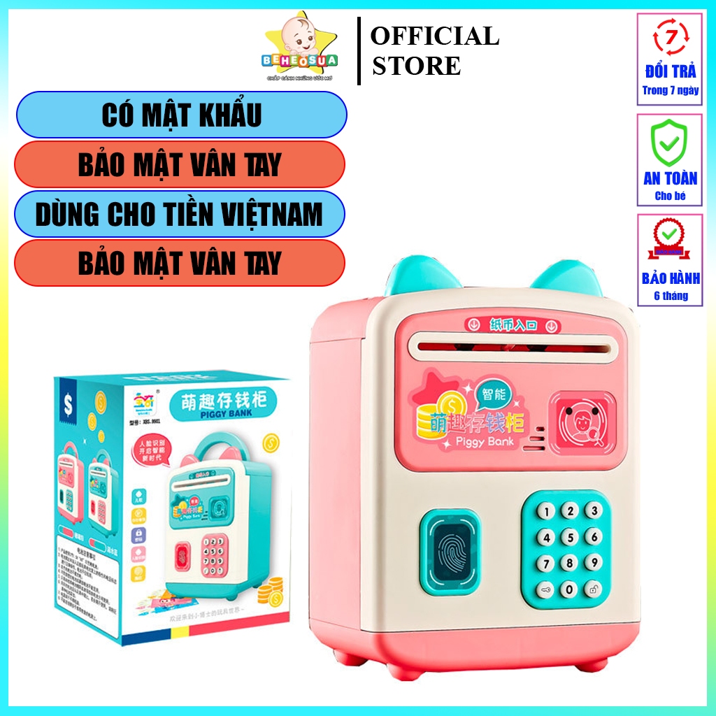 Két sắt mini cho bé mở bằng mật khẩu vân tay cỡ lớn bảo hành 3 tháng