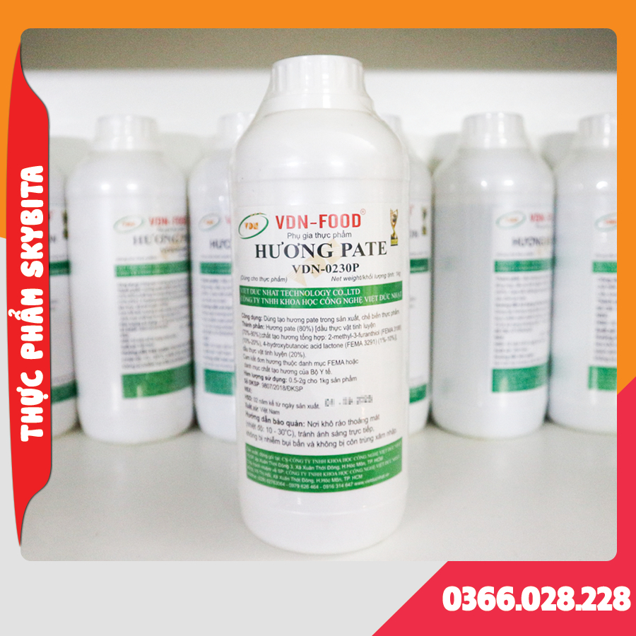 Hương PATE VDN dạng lỏng – tạo mùi thơm đặc trưng, làm dậy mùi pate gan