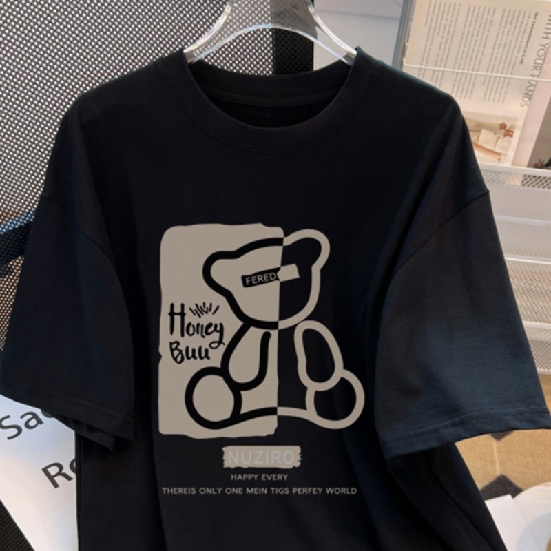 Áo Thun Unisex Ngắn tay Gấu Honey Buu Chất Cotton form Rộng Thời Trang Zenkonu TOP NAM 295V2