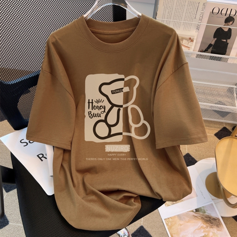 Áo Thun Unisex Ngắn tay Gấu Honey Buu Chất Cotton form Rộng Thời Trang Zenkonu TOP NAM 295V2