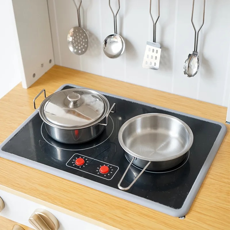 Đồ chơi nấu ăn gỗ - Kệ bếp gỗ cao 95 cm cho Bé