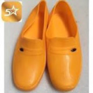 Giầy nhựa vàng bảo hộ lao động