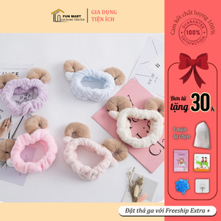 Băng đô rửa mặt, băng đô sừng cừu các loại dễ thương, băng đô gọn tóc nhiều màu a233