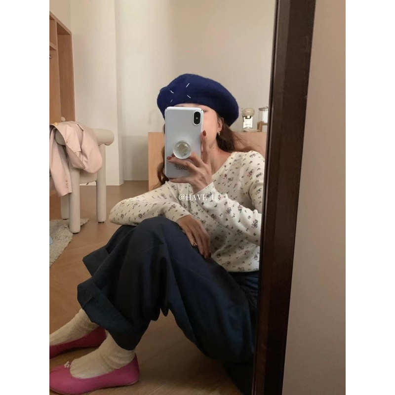 Áo thun dài tay hoa nhí 💐