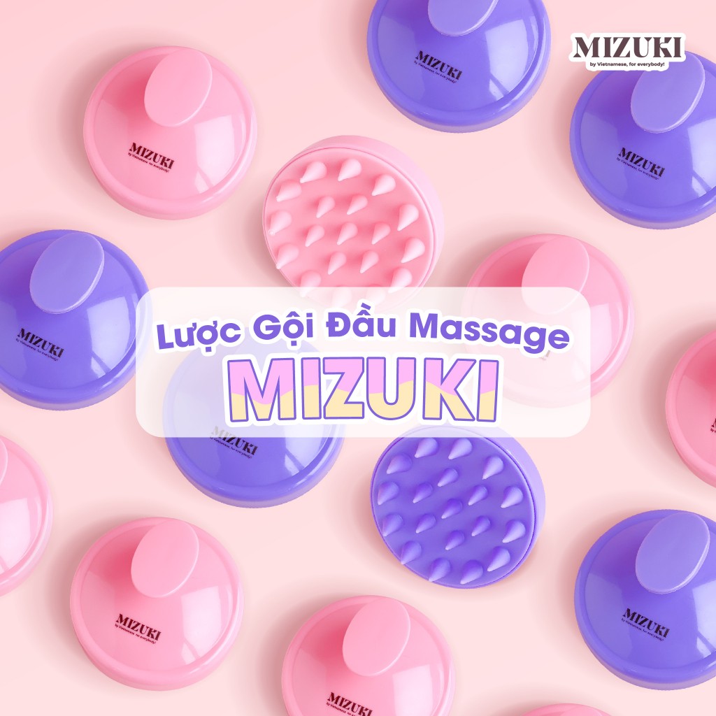 Lược Gội Đầu Massage Da Đầu Thư Giãn 2in1 Mizuki