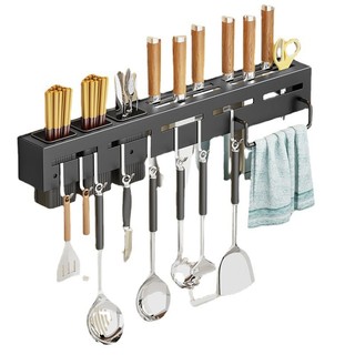 Giá Treo Dao Nhà Bếp Gắn Tường Không Khoan Đục Không Gỉ