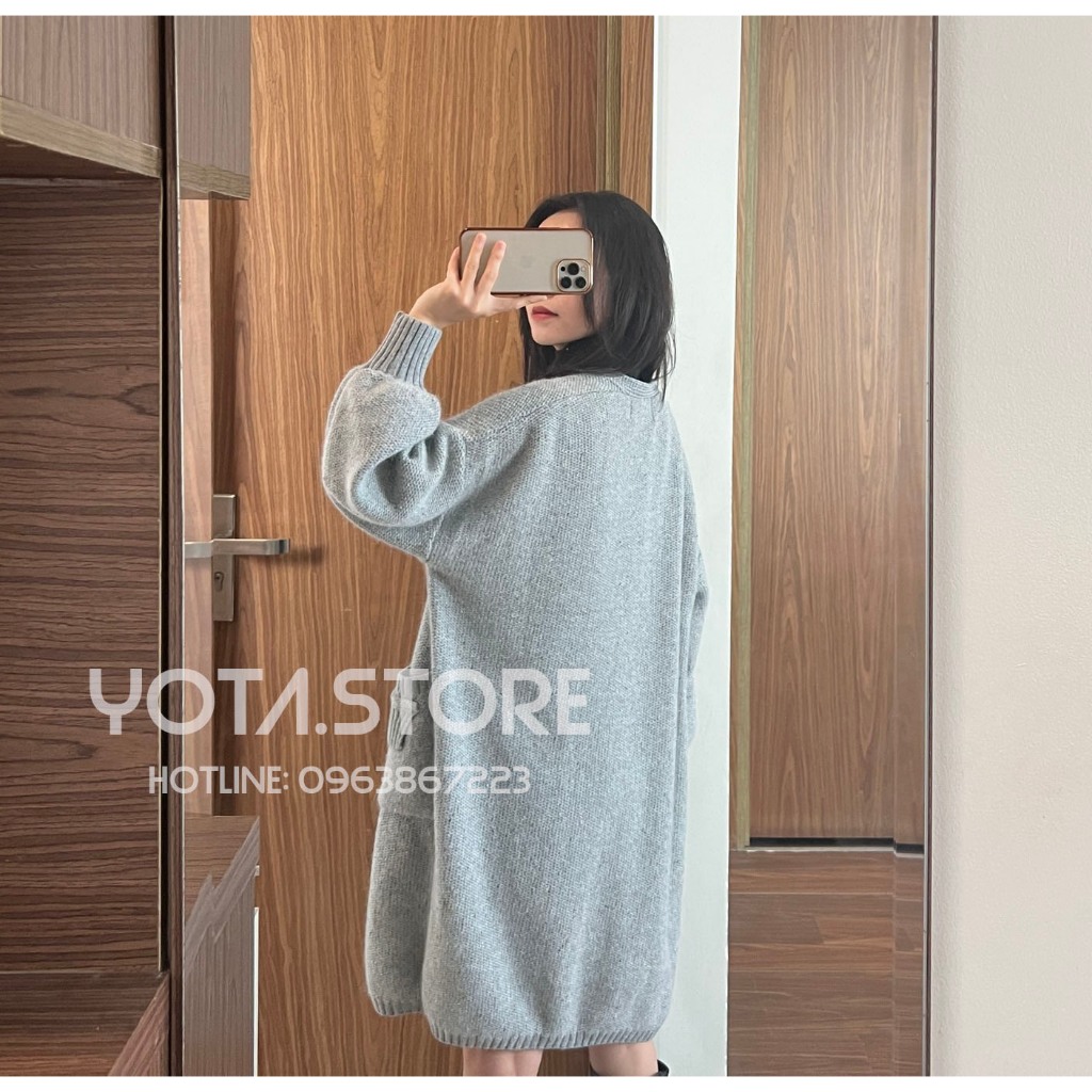 Áo khoác cardigan dáng dài 90cm - CDG05