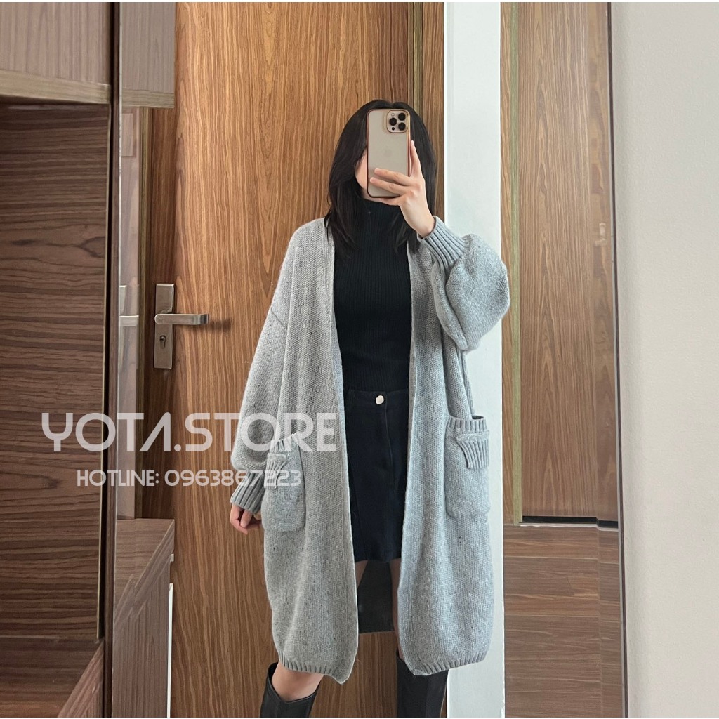 Áo khoác cardigan dáng dài 90cm - CDG05