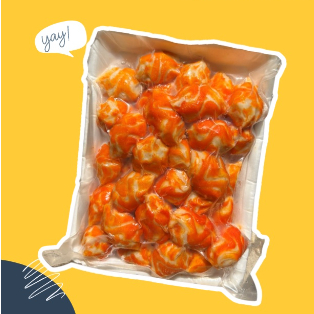 Há cảo tam giác, sò điệp, chả mực Trung, chiên, thả lẩu, xiên que 500g