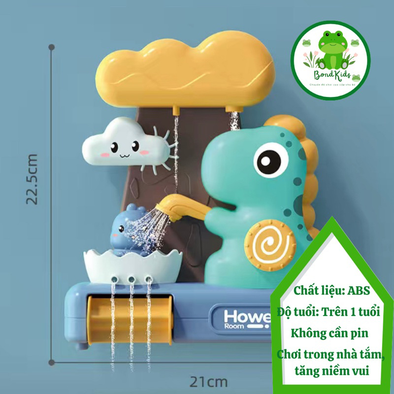 Đồ chơi nhà tắm hình khủng long cho bé yêu -BondKids