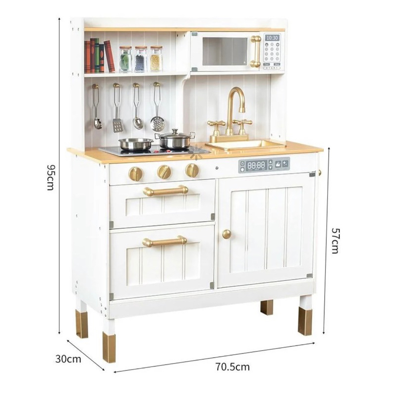 Đồ chơi nấu ăn gỗ - Kệ bếp gỗ cao 95 cm cho Bé