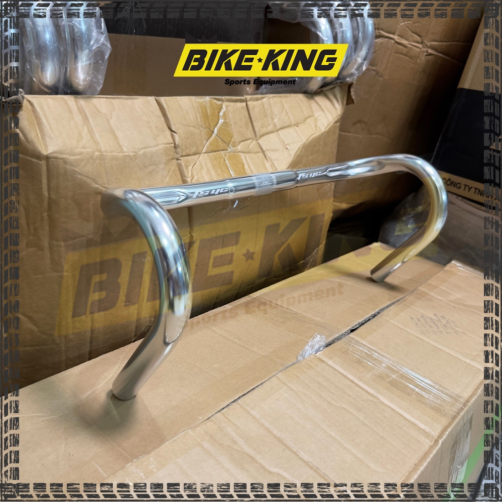 Ghi Đông Cong Ống Tròn FSYC Chất Liệu Nhôm Nhẹ Cho Dòng Xe Đạp Road & Fixed-Gear GD