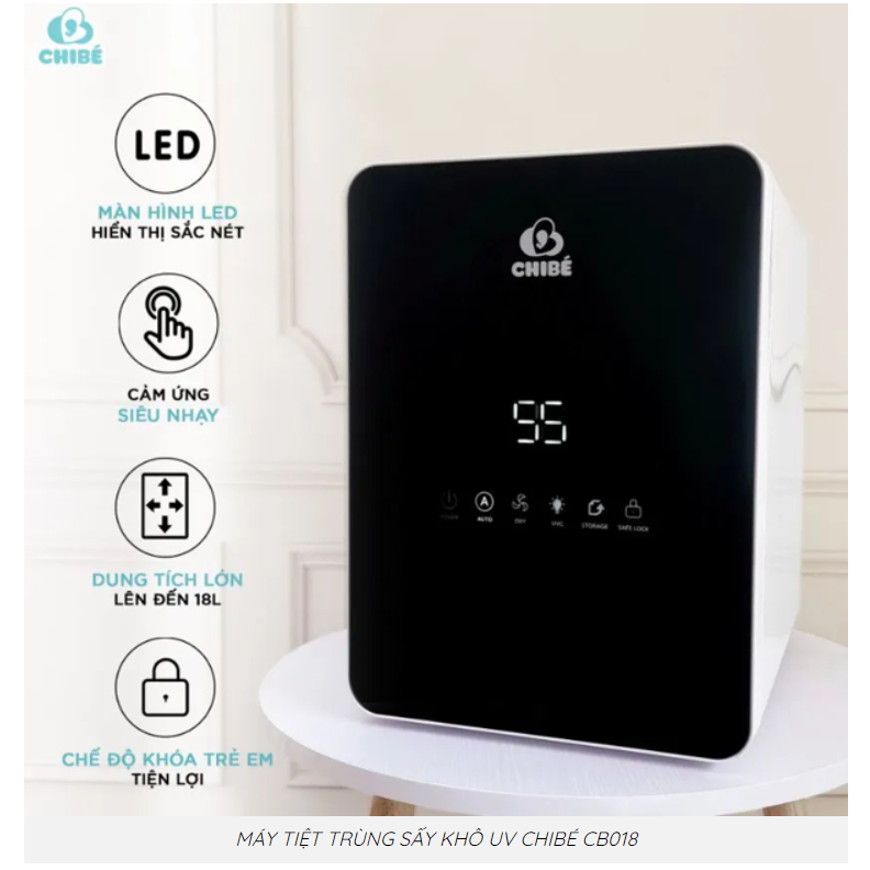 MÁY TIỆT TRÙNG SẤY KHÔ UV CHIBÉ CB018