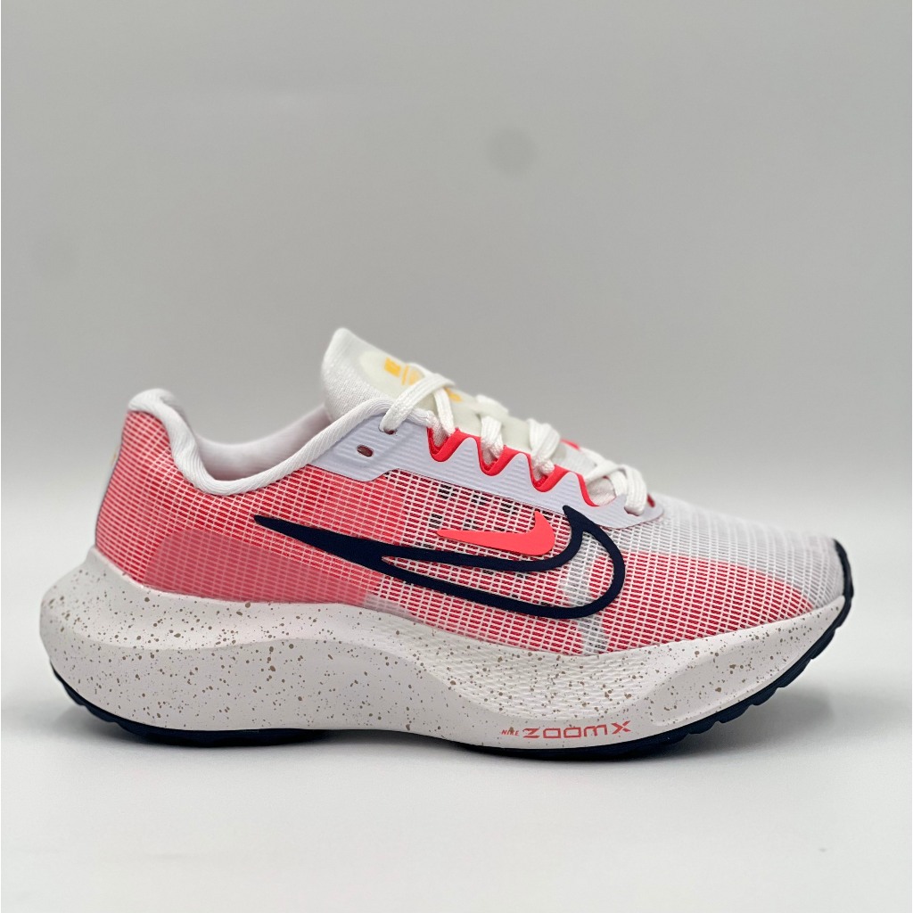 Giày Thể Thao N.I.K.E zoom Fly 5 Nữ Màu Hồng Trắng Chính Hãng, Dòng Chạy Bộ Ôm Chân Êm Ái Full Box