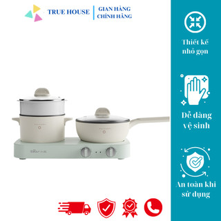 Bộ Bếp Điện Kèm Nồi Và Chảo BEAR DRG-E12J1 Nồi Lẩu Đa Năng 2 trong 1- Hàng Chính Hãng BH 12 Tháng- TrueHouse