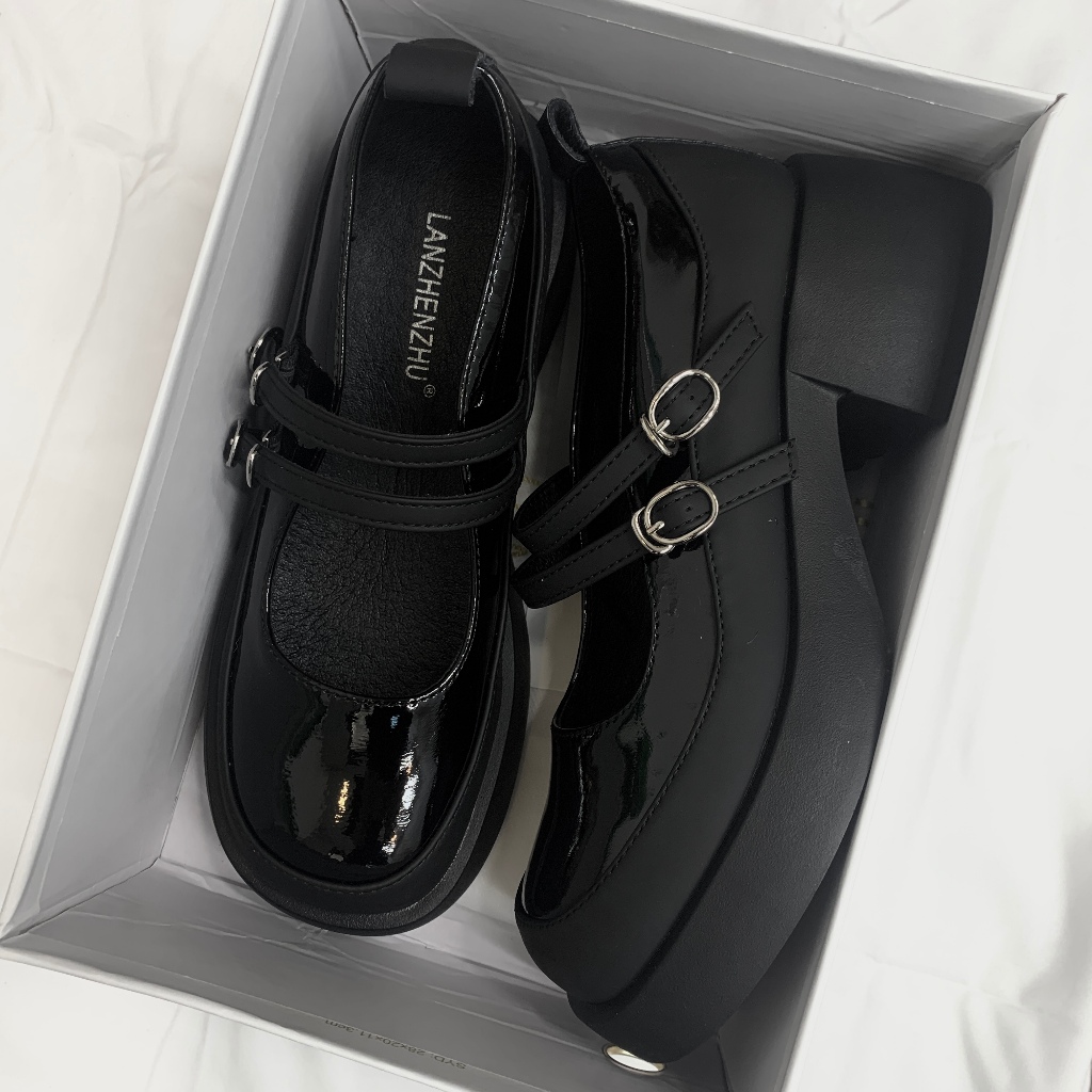 PANDOLL] Giày lolita nữ đế cao 6cm K3 thời trang Hàn Quốc - Giày lolita đế cao thời trang