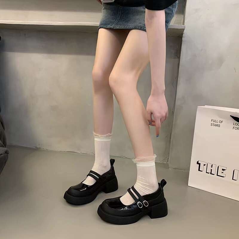 PANDOLL] Giày lolita nữ đế cao 6cm K3 thời trang Hàn Quốc - Giày lolita đế cao thời trang