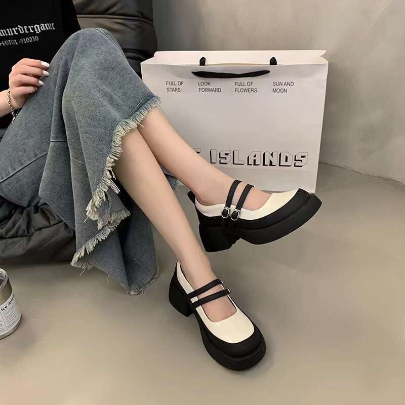 PANDOLL] Giày lolita nữ đế cao 6cm K3 thời trang Hàn Quốc - Giày lolita đế cao thời trang