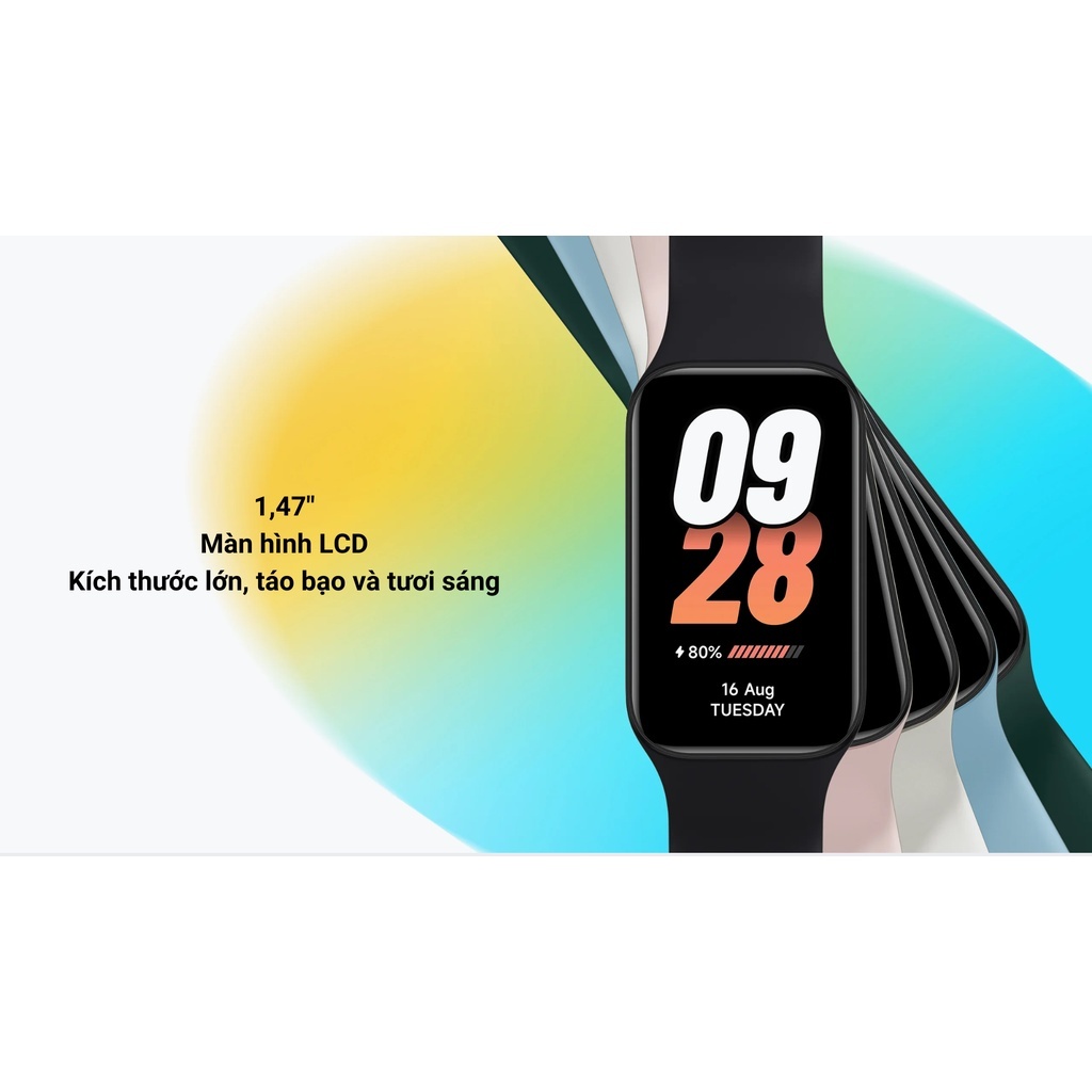 Vòng đeo tay thông minh Xiaomi Mi Band 8 Active - BH 12 Tháng