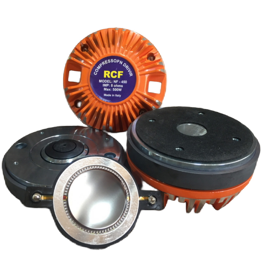 TRÉP KÈN 450 RCF NẮP NHÔM CAM - TỪ 115 COIL 44.4 - MÃ 445ALCAM - GIÁ HAI LOA