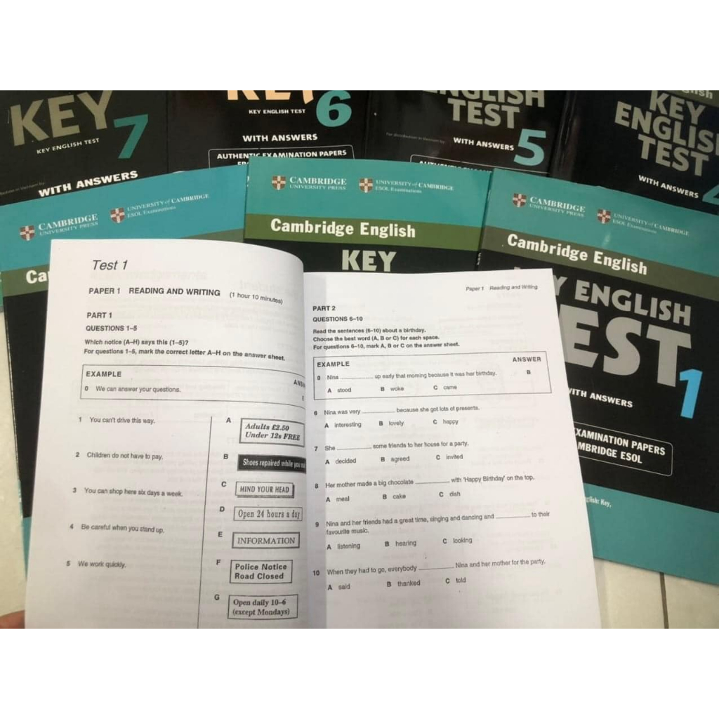 Key english test 1 2 3 4 5 6 7 bộ 7 cuốn