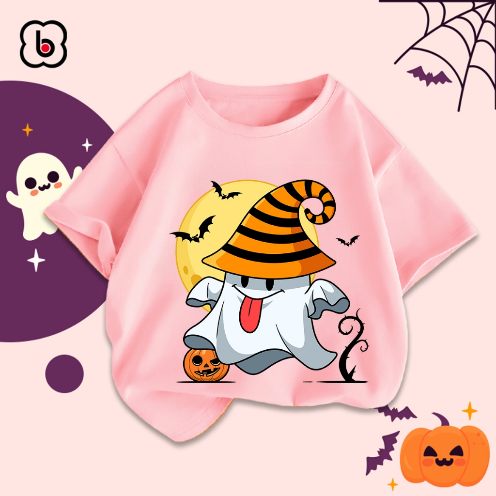 Áo thun cho bé Happy Halloween 2023 trang phục hóa trang bé trai bé gái in hình độc đáo