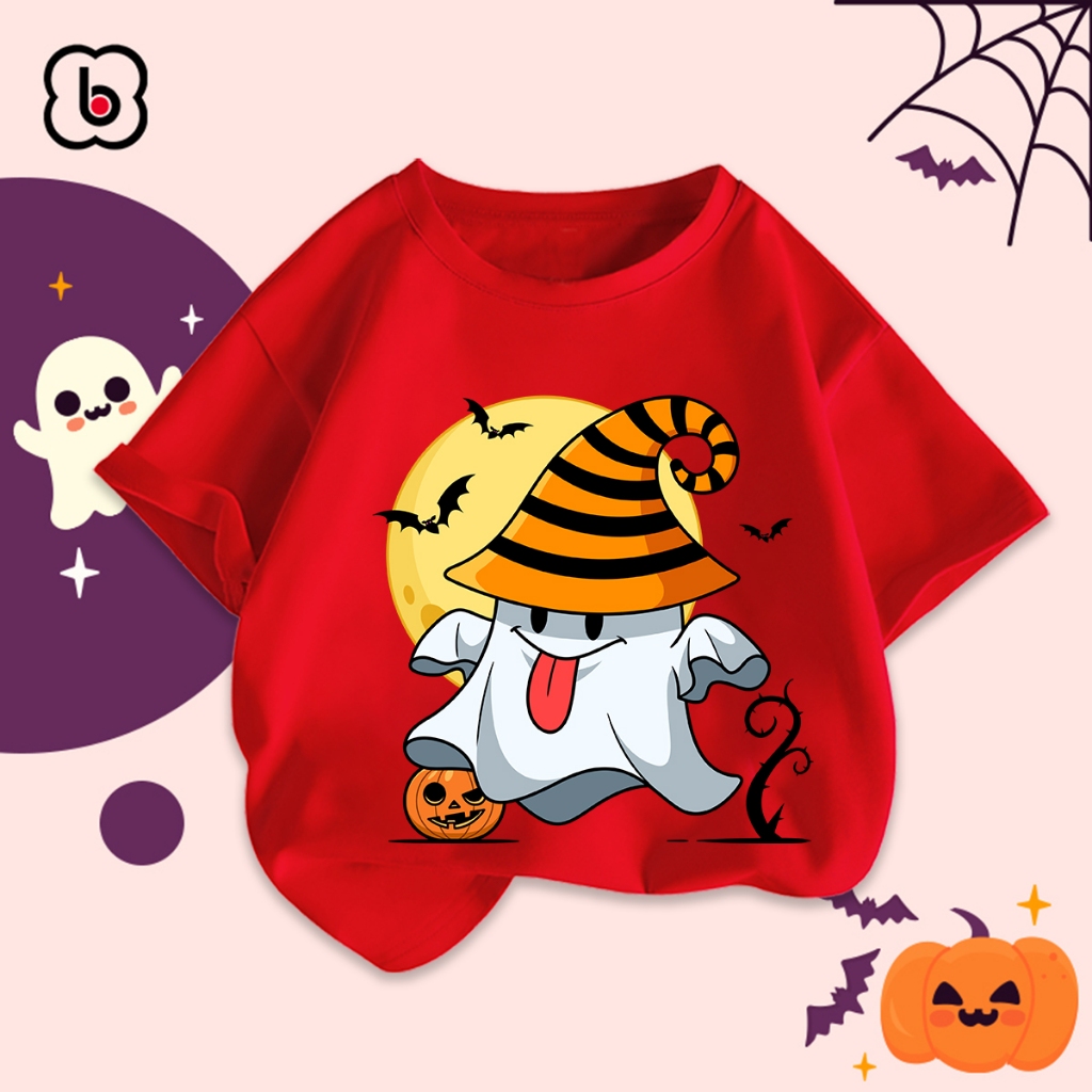 Áo thun cho bé Happy Halloween 2023 trang phục hóa trang bé trai bé gái in hình độc đáo