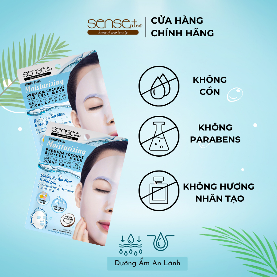 COMBO 10 MẶT NẠ SINH HỌC BIO-CELL DƯỠNG ẨM SENSE PLUS