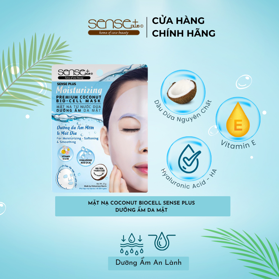 COMBO 10 MẶT NẠ SINH HỌC BIO-CELL DƯỠNG ẨM SENSE PLUS