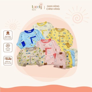 Đồ Bộ Ngủ Dài Tay cho Bé Trai Bé Gái 8-18kg MIKKO MOM [Mới Về] Bộ Đồ Tay Dài Thu Đông Cho Bé Trai Gái DÀI TÚI