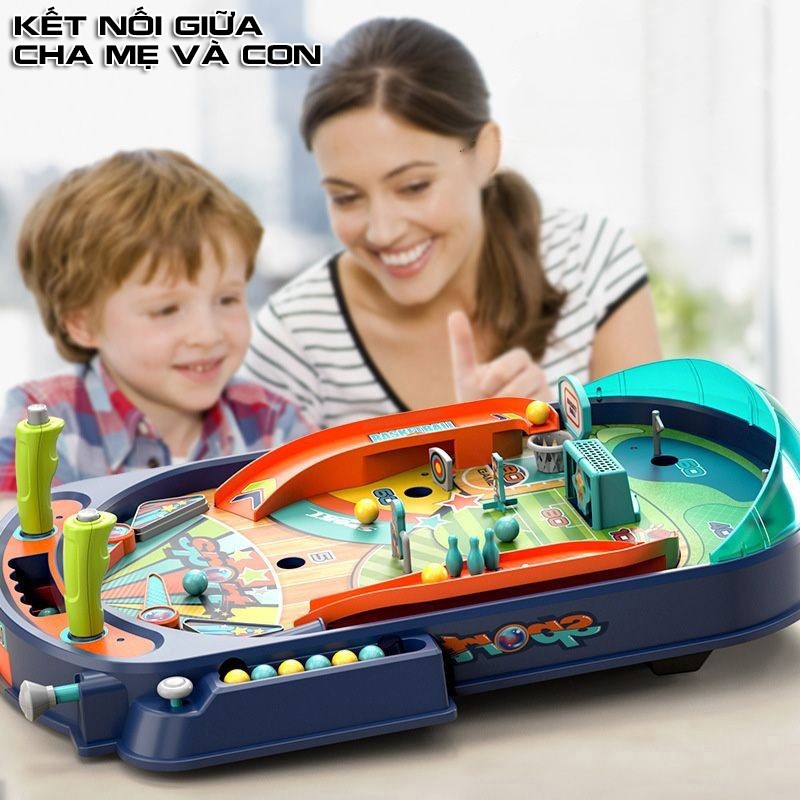 Đồ Chơi Máy Bắn Bóng Mini Pinball Sân Thi Đấu Bóng Đá,Bóng Rổ,Golf Phát Triển Tư Duy Rèn Luyện Tay Và Mắt Cho Bé