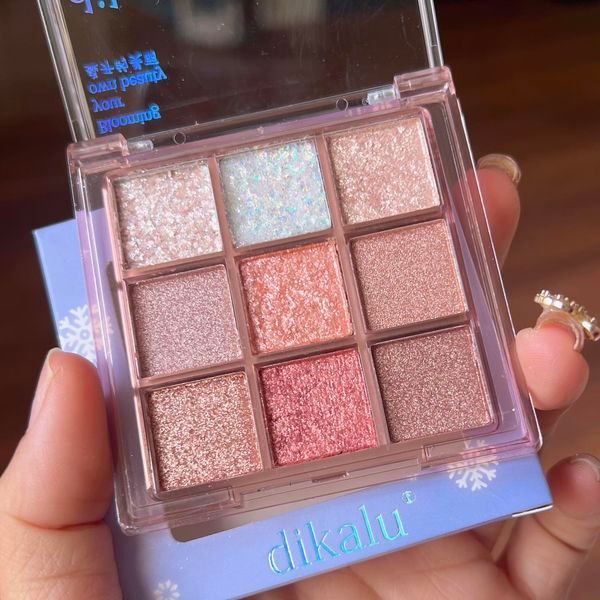 Bảng mắt Dikalu Màu #No.13 gồm 9 ô nhũ lấp lánh