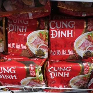 Combo 5 gói phở bò, gà cung đình 68g date mới