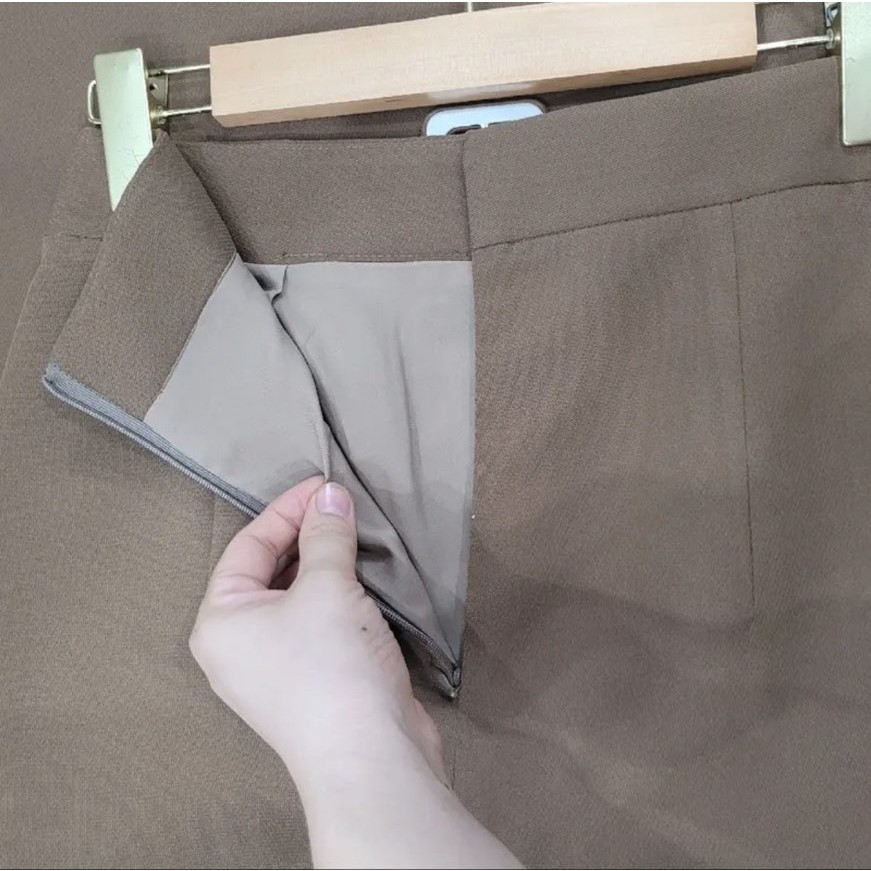 Chân Váy Công Sở Suông 90cm_ Kèm Đai_Có Lót Váy, Chất Vải Vitex,Chân Váy Che Khuyết Điểm,Chân Váy Công Sở_CV56