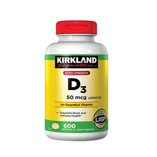 VIÊN UỐNG BỔ SUNG VITAMIN D3 KIRKLAND SIGNATURE 2000IU 600 VIÊN