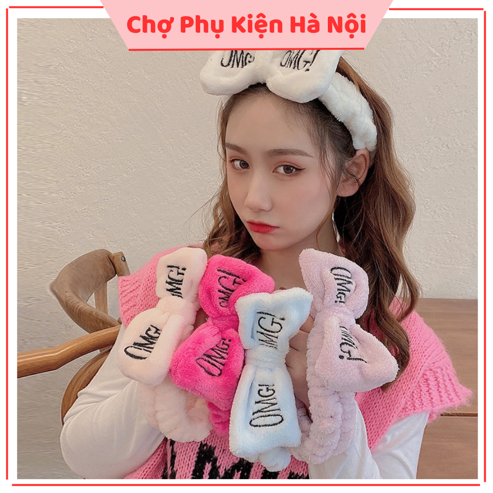 Băng đô rửa mặt, Bờm cài tóc turban dễ thương cute nhiều mẫu vải nhung dễ thương cho nam nữ A220 A221 A223 A241 A242