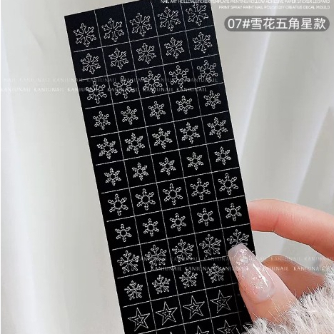 Sticker Ombre dán mờ tuyết Noel 3D