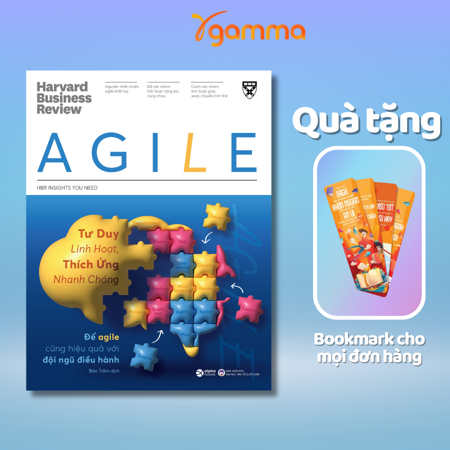 Sách: HBR Agile - Tư Duy Linh Hoạt Thích Ứng Nhanh Chóng: Để Agile Cũng Hiệu Quả Với Đội Ngũ Điều Hành (Alpha Books)