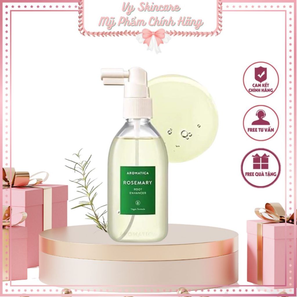 Xịt Dưỡng Mọc Tóc Hương Thảo Aromatica Rosemary Root Enhancer 100ml Giảm Rụng Mọc Mới Nuôi Dưỡng Tóc