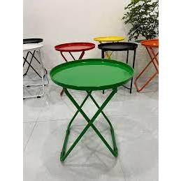 bàn trà chanh gấp gọn, bàn xếp dã ngoại, bàn xếp tròn sắt | BigBuy360 - bigbuy360.vn