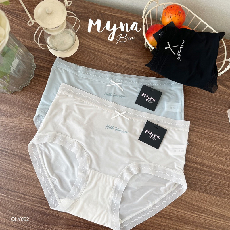 Quần lót nữ Myna Bra organic chất lụa băng làm mát mềm nhẹ QLY002