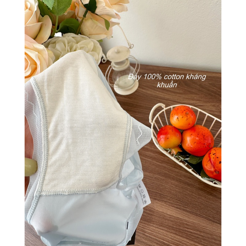 Quần lót nữ Myna Bra organic chất lụa băng làm mát mềm nhẹ QLY002