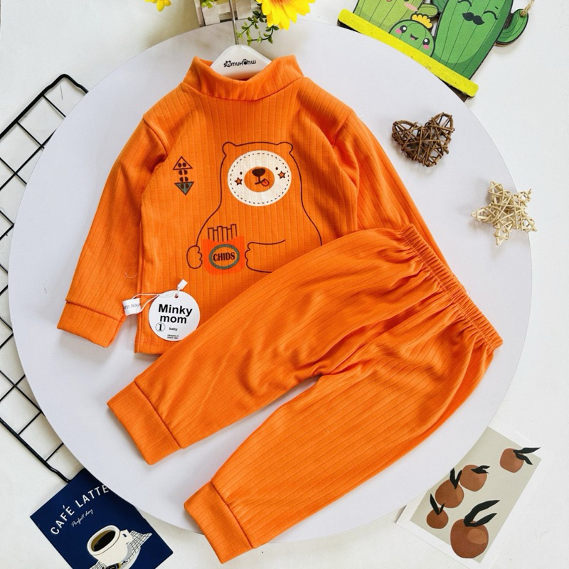 Bộ thun len gân hình ngộ nghĩnh