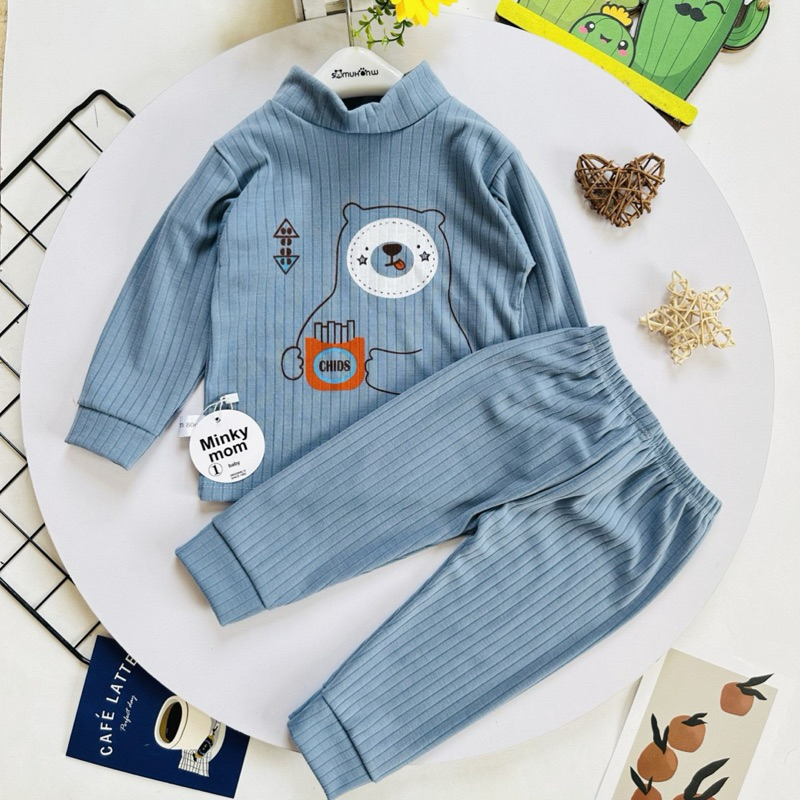 Bộ thun len gân hình ngộ nghĩnh