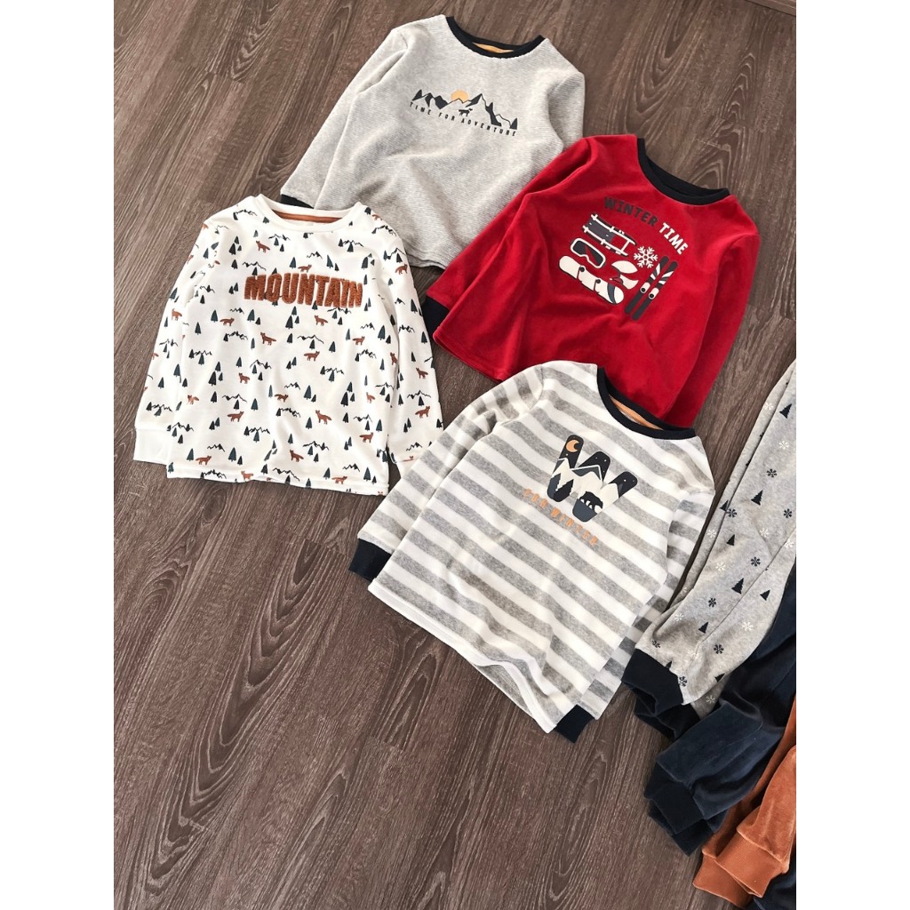 Bộ nhung bé trai Okai di nhiều hình