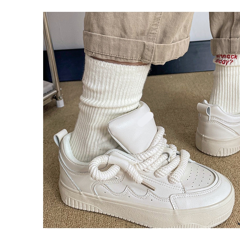 Giày nữ LOAFER CAO GÓT 7CM đế cao da mềm  Dày Tăng Chiều Cao, giày búp bê lolita Mũi Tròn Thời Trang