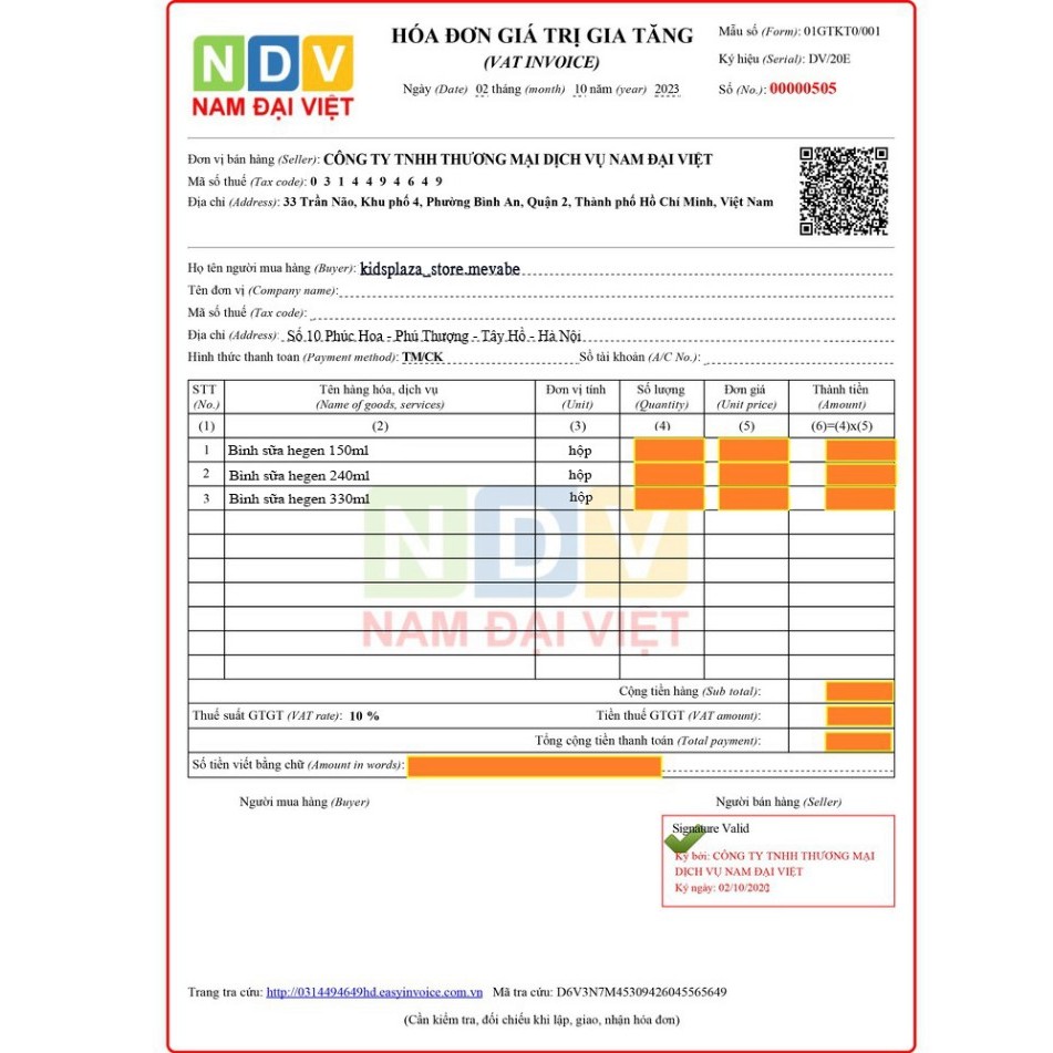 Bình sữa Hegen PPSU 150ml - 240ml. FULL BOX